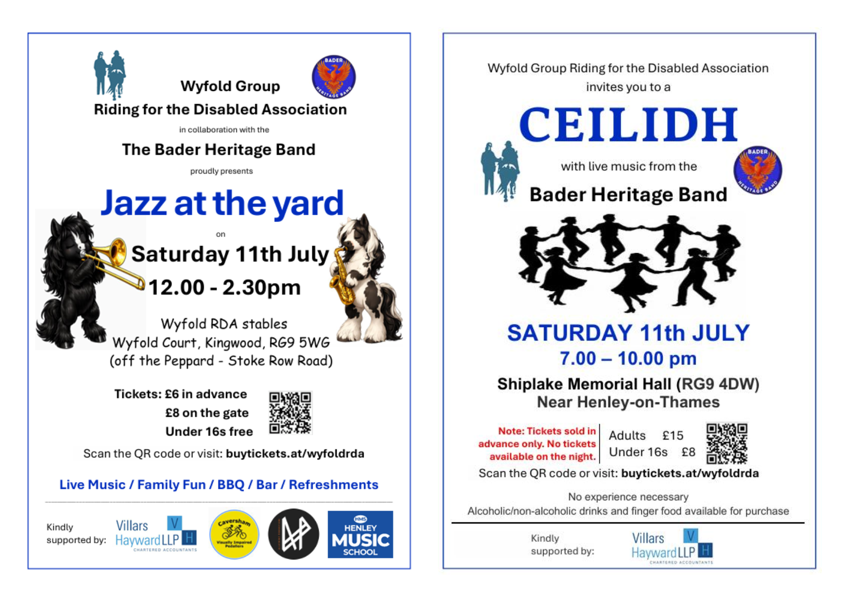 Bader Heritage Band events